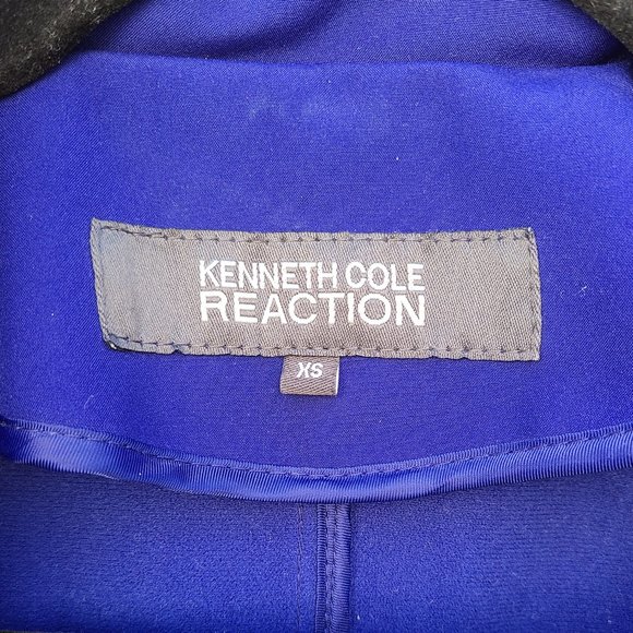 Kenneth Cole Reaction Purple Short Trenchcoat - Picture 3 of 16